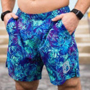 Born Primitive Training Shorts (Neon Tropics) - X-Large